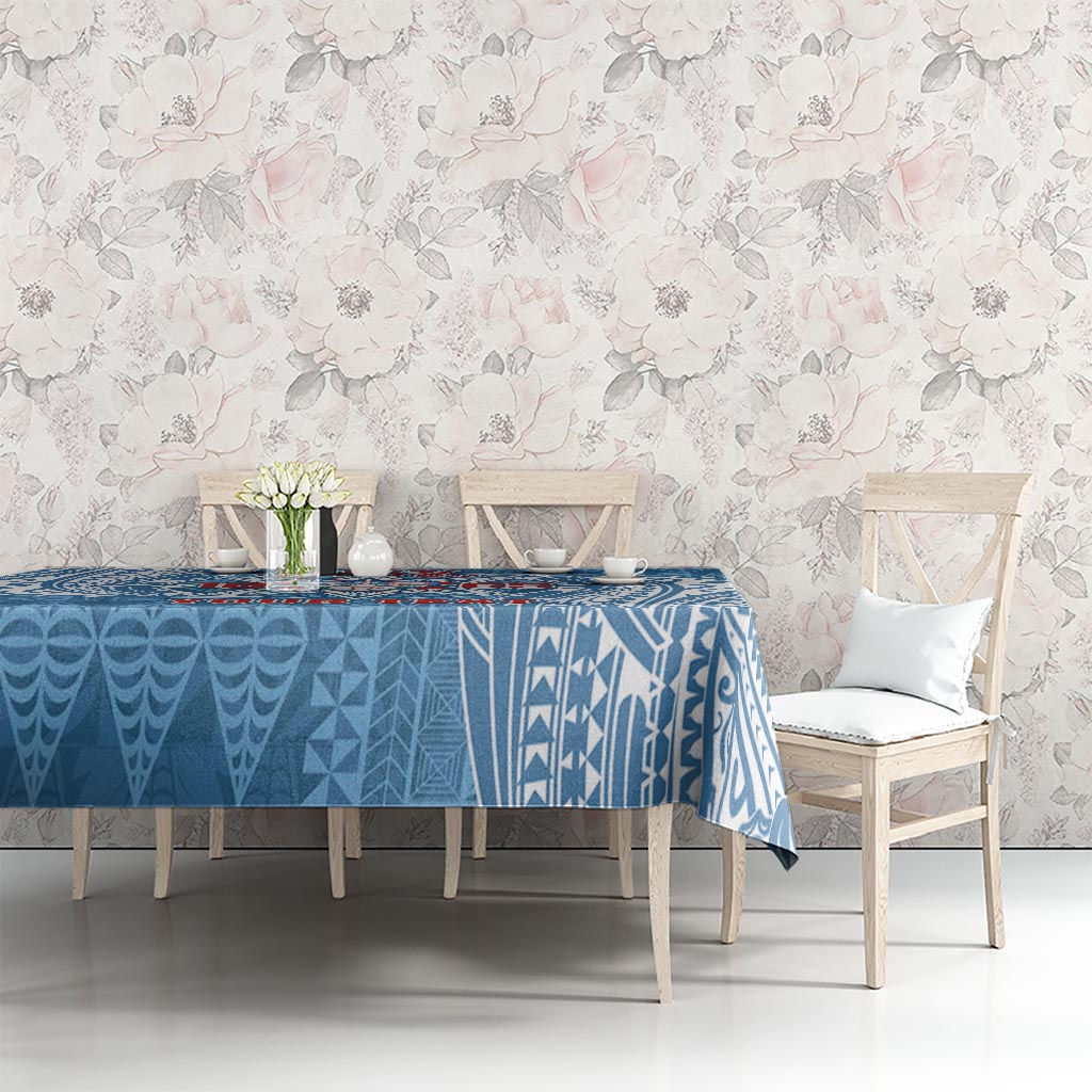 Personalised Tonga Apifo'ou College Tablecloth Since 1865 Special Kupesi Pattern