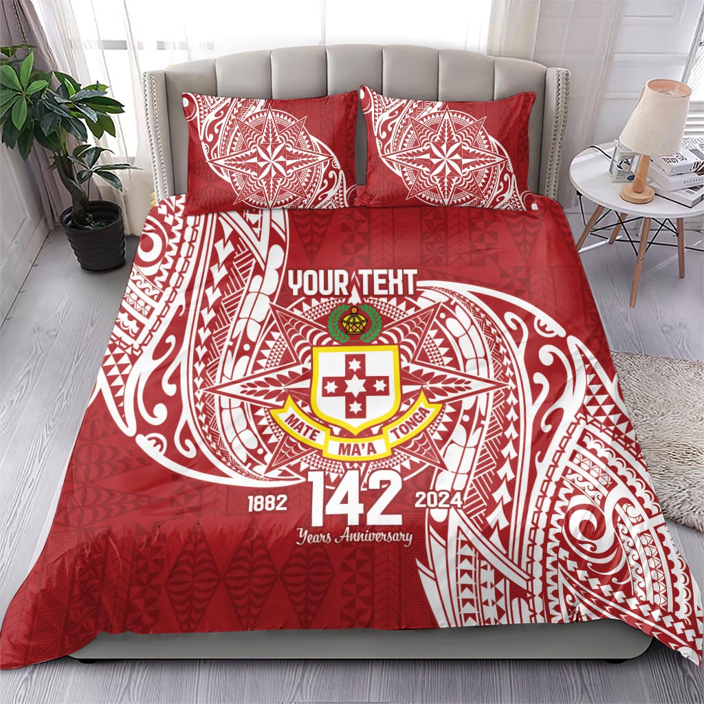 Personalised Kolisi Tonga Atele 142nd Anniversary Bedding Set Special Kupesi Pattern