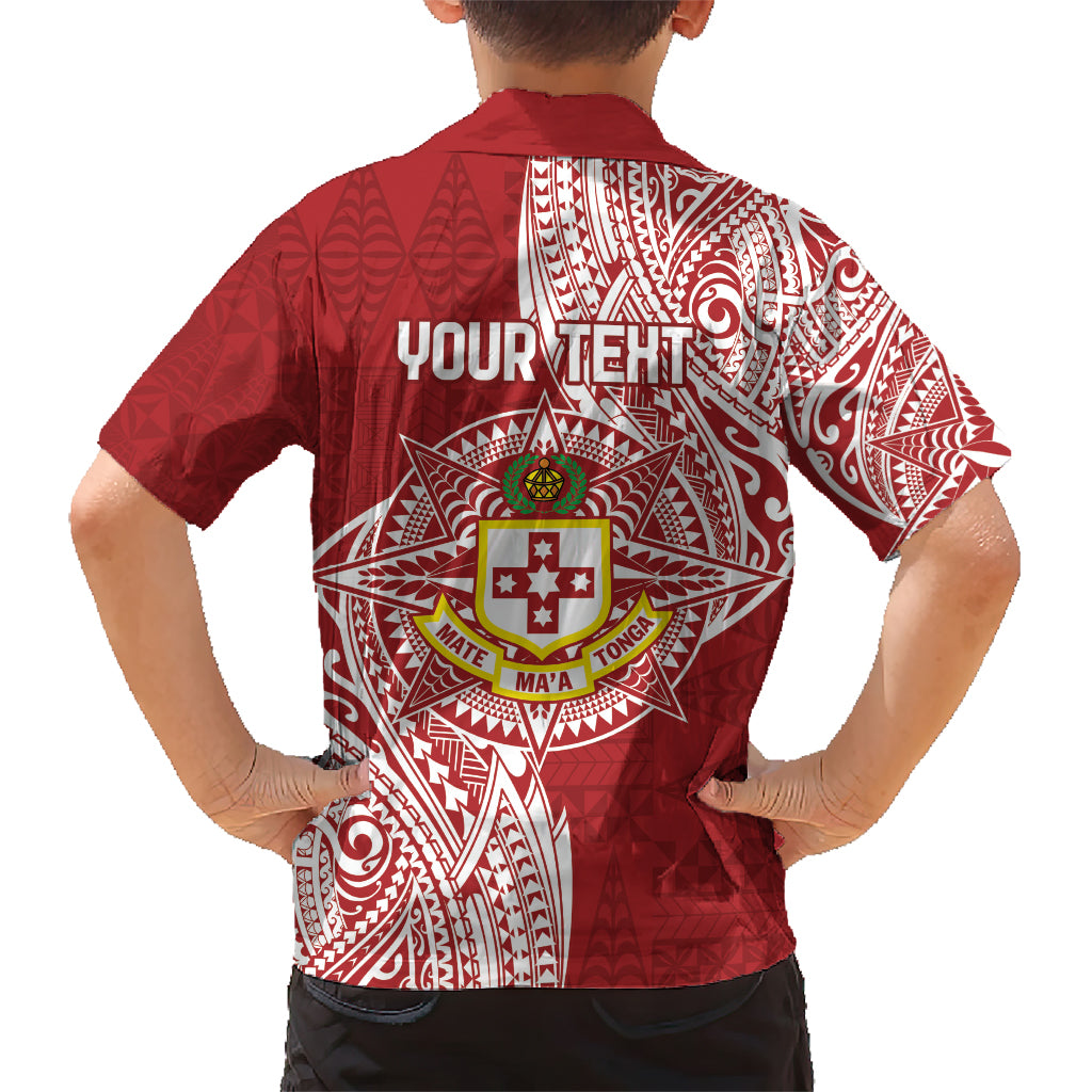Personalised Kolisi Tonga Atele 142nd Anniversary Family Matching Short Sleeve Bodycon Dress and Hawaiian Shirt Special Kupesi Pattern LT9 - Polynesian Pride