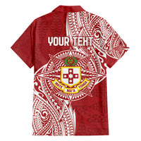 Personalised Kolisi Tonga Atele 142nd Anniversary Family Matching Tank Maxi Dress and Hawaiian Shirt Special Kupesi Pattern LT9 - Polynesian Pride
