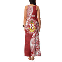 Personalised Kolisi Tonga Atele 142nd Anniversary Family Matching Tank Maxi Dress and Hawaiian Shirt Special Kupesi Pattern LT9 - Polynesian Pride
