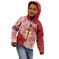 Personalised Kolisi Tonga Atele 142nd Anniversary Kid Hoodie Special Kupesi Pattern LT9 - Polynesian Pride