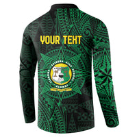 Personalised Tonga Liahona High School 76th Anniversary Button Sweatshirt Special Kupesi Pattern