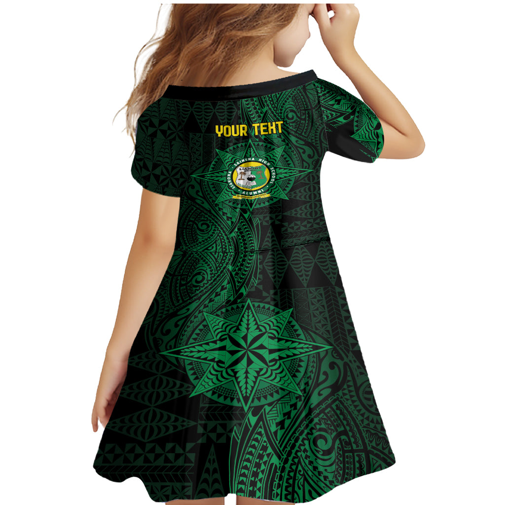 Personalised Tonga Liahona High School 76th Anniversary Family Matching Mermaid Dress and Hawaiian Shirt Special Kupesi Pattern LT9 - Polynesian Pride