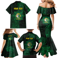 Personalised Tonga Liahona High School 76th Anniversary Family Matching Mermaid Dress and Hawaiian Shirt Special Kupesi Pattern LT9 - Polynesian Pride