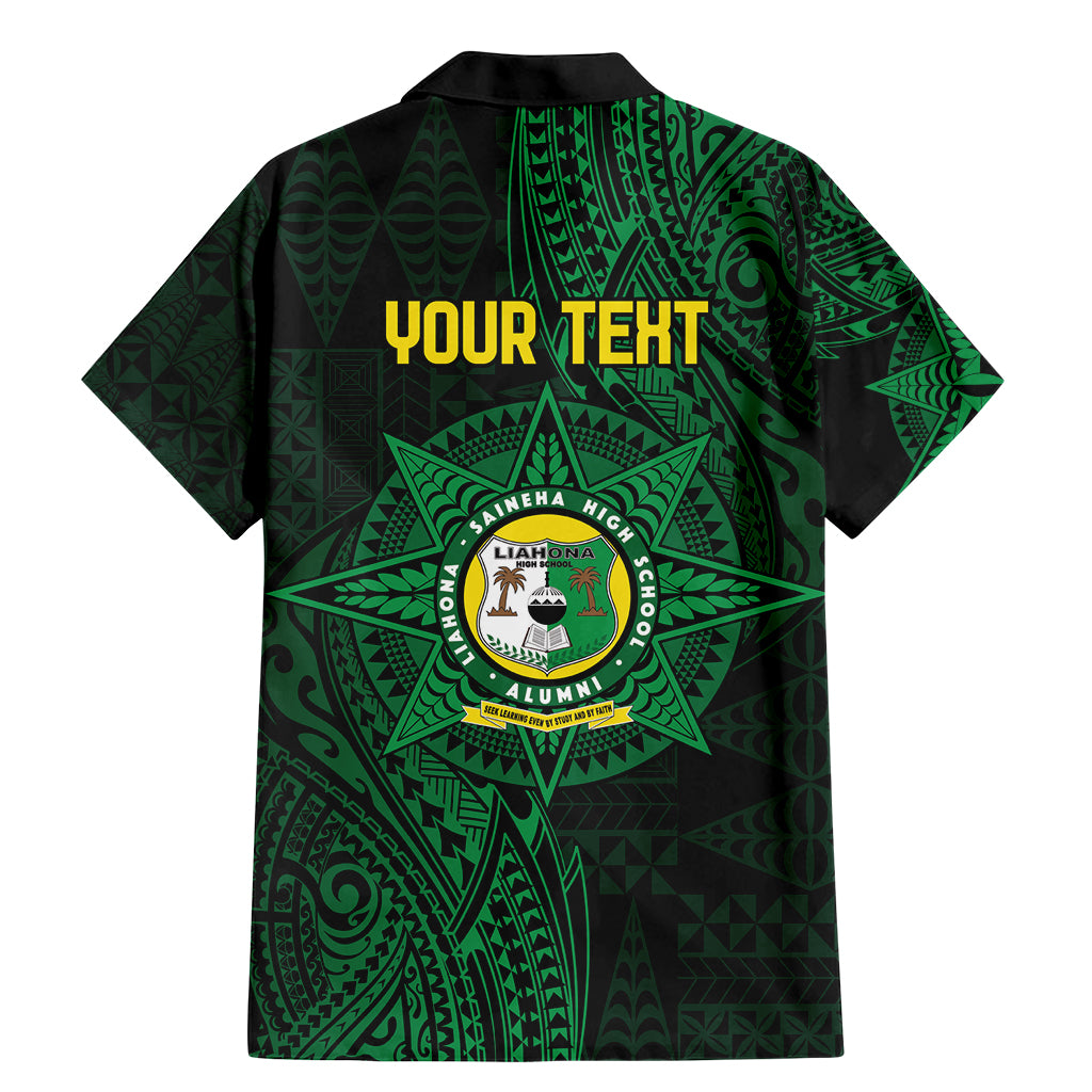 Personalised Tonga Liahona High School 76th Anniversary Family Matching Mermaid Dress and Hawaiian Shirt Special Kupesi Pattern LT9 - Polynesian Pride