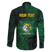 Personalised Tonga Liahona High School 76th Anniversary Family Matching Mermaid Dress and Hawaiian Shirt Special Kupesi Pattern LT9 - Polynesian Pride