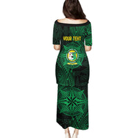 Personalised Tonga Liahona High School 76th Anniversary Family Matching Puletasi and Hawaiian Shirt Special Kupesi Pattern LT9 - Polynesian Pride