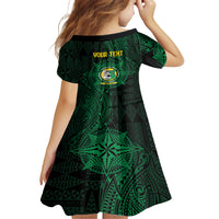 Personalised Tonga Liahona High School 76th Anniversary Family Matching Tank Maxi Dress and Hawaiian Shirt Special Kupesi Pattern LT9 - Polynesian Pride