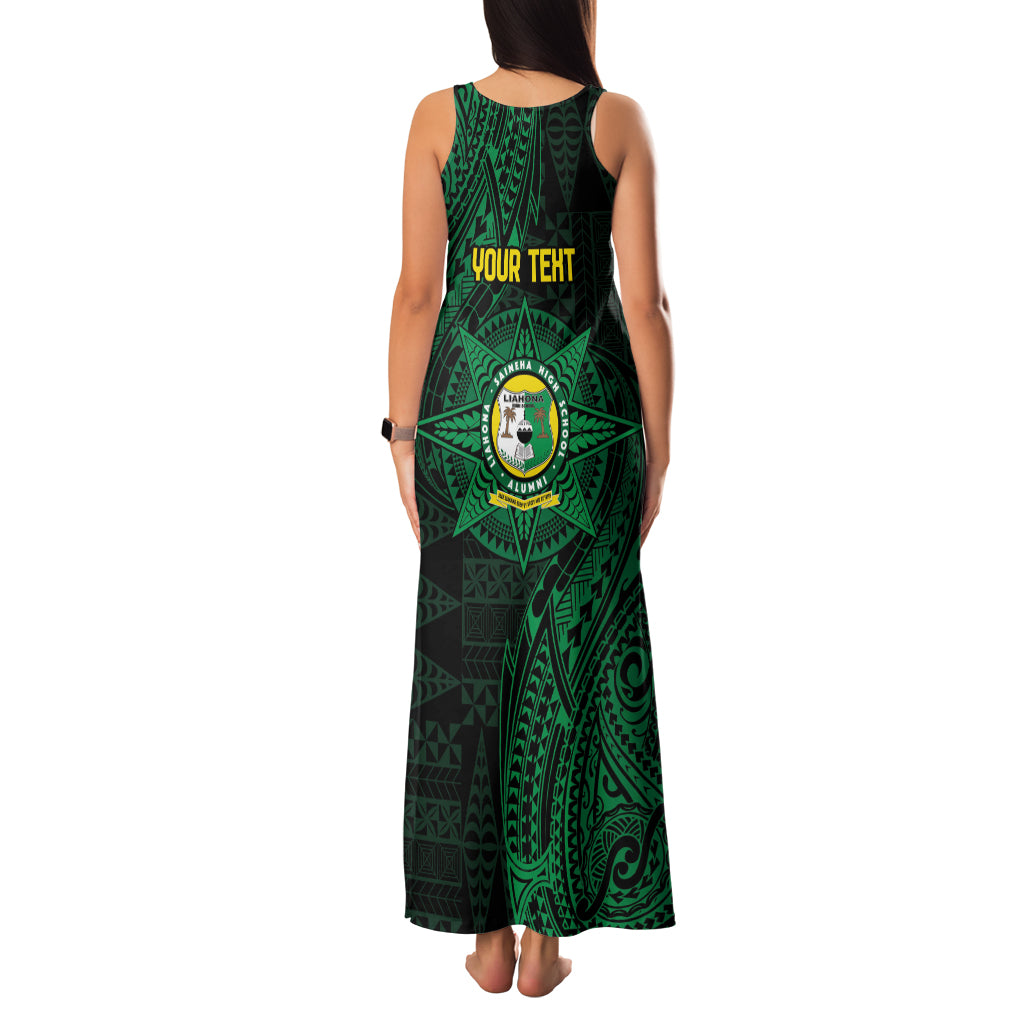 Personalised Tonga Liahona High School 76th Anniversary Family Matching Tank Maxi Dress and Hawaiian Shirt Special Kupesi Pattern LT9 - Polynesian Pride
