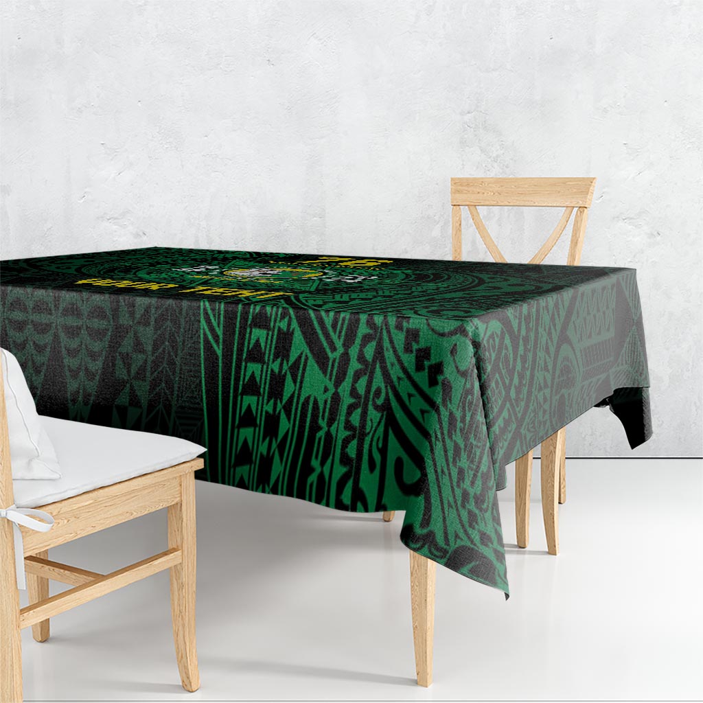 Personalised Tonga Liahona High School 76th Anniversary Tablecloth Special Kupesi Pattern