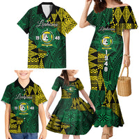 Personalised Tonga Liahona High School Family Matching Mermaid Dress and Hawaiian Shirt Since 1948 Special Kupesi Pattern LT9 - Polynesian Pride