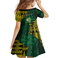 Personalised Tonga Liahona High School Family Matching Off Shoulder Short Dress and Hawaiian Shirt Since 1948 Special Kupesi Pattern LT9 - Polynesian Pride