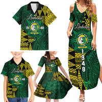 Personalised Tonga Liahona High School Family Matching Summer Maxi Dress and Hawaiian Shirt Since 1948 Special Kupesi Pattern LT9 - Polynesian Pride