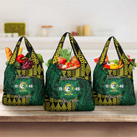 Personalised Tonga Liahona High School Grocery Bag Since 1948 Special Kupesi Pattern