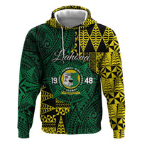 Personalised Tonga Liahona High School Hoodie Since 1948 Special Kupesi Pattern LT9 Pullover Hoodie Green - Polynesian Pride