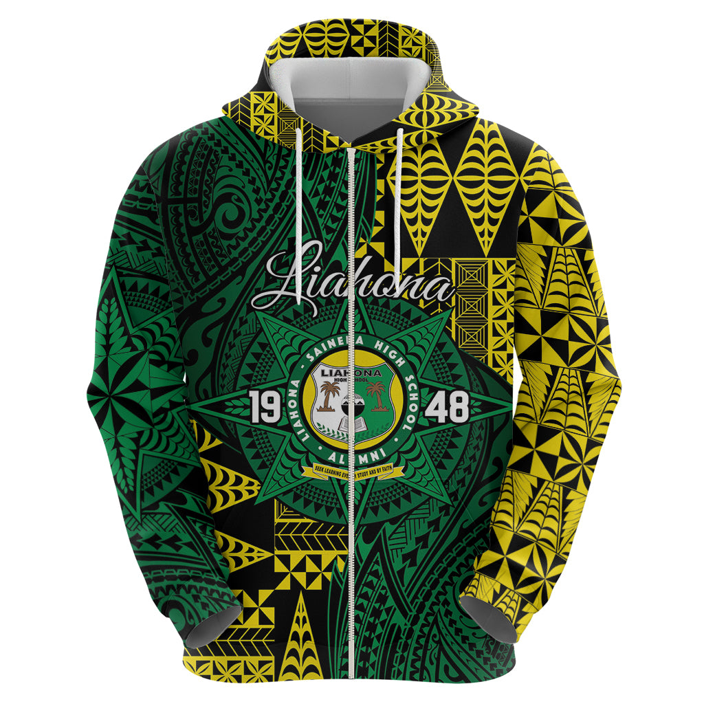 Personalised Tonga Liahona High School Hoodie Since 1948 Special Kupesi Pattern LT9 - Polynesian Pride