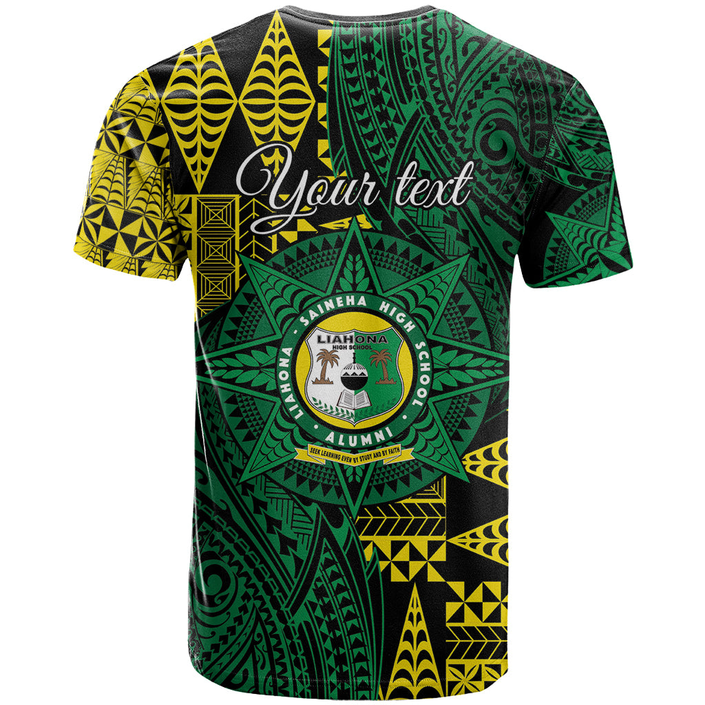 Personalised Tonga Liahona High School T Shirt Since 1948 Special Kupesi Pattern LT9 - Polynesian Pride