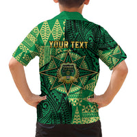 Personalised Tonga Saineha High School Family Matching Long Sleeve Bodycon Dress and Hawaiian Shirt Since 1978 Special Kupesi Pattern LT9 - Polynesian Pride