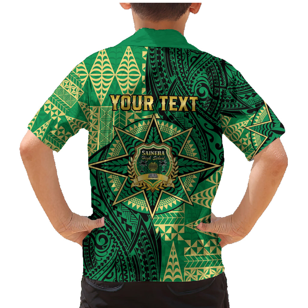 Personalised Tonga Saineha High School Family Matching Mermaid Dress and Hawaiian Shirt Since 1978 Special Kupesi Pattern LT9 - Polynesian Pride