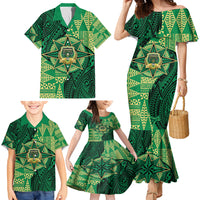 Personalised Tonga Saineha High School Family Matching Mermaid Dress and Hawaiian Shirt Since 1978 Special Kupesi Pattern LT9 - Polynesian Pride