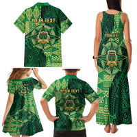 Personalised Tonga Saineha High School Family Matching Tank Maxi Dress and Hawaiian Shirt Since 1978 Special Kupesi Pattern LT9 - Polynesian Pride