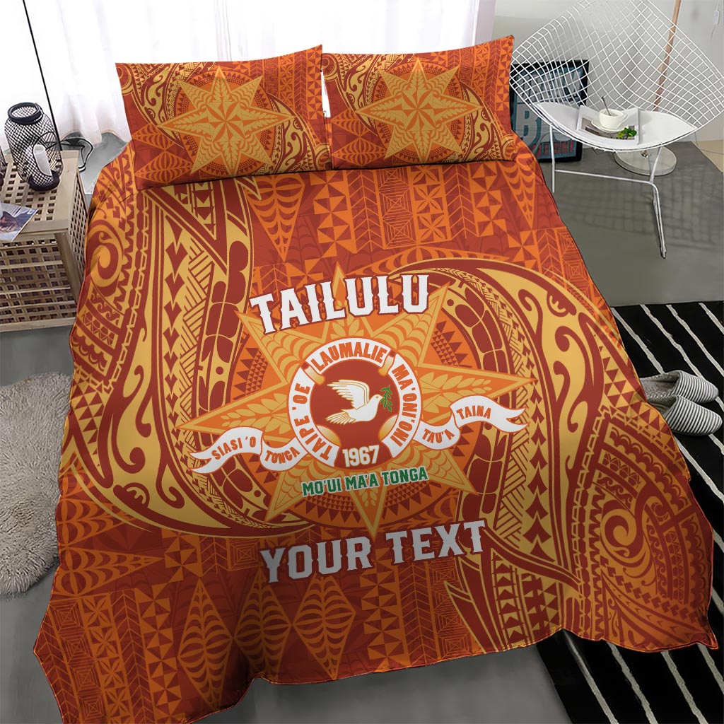 Personalised Tonga Tailulu College Bedding Set Since 1967 Special Kupesi Pattern Version 1
