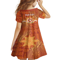 Personalised Tonga Tailulu College Family Matching Long Sleeve Bodycon Dress and Hawaiian Shirt Since 1967 Special Kupesi Pattern Version 1 LT9 - Polynesian Pride