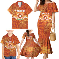Personalised Tonga Tailulu College Family Matching Mermaid Dress and Hawaiian Shirt Since 1967 Special Kupesi Pattern Version 1 LT9 - Polynesian Pride