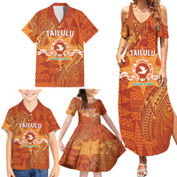 Personalised Tonga Tailulu College Family Matching Summer Maxi Dress and Hawaiian Shirt Since 1967 Special Kupesi Pattern Version 1 LT9 - Polynesian Pride