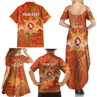 Personalised Tonga Tailulu College Family Matching Summer Maxi Dress and Hawaiian Shirt Since 1967 Special Kupesi Pattern Version 1 LT9 - Polynesian Pride