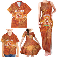 Personalised Tonga Tailulu College Family Matching Tank Maxi Dress and Hawaiian Shirt Since 1967 Special Kupesi Pattern Version 1 LT9 - Polynesian Pride