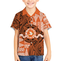 Personalised Tonga Tailulu College Family Matching Long Sleeve Bodycon Dress and Hawaiian Shirt Since 1967 Special Kupesi Pattern Version 2 LT9 Son's Shirt Black - Polynesian Pride