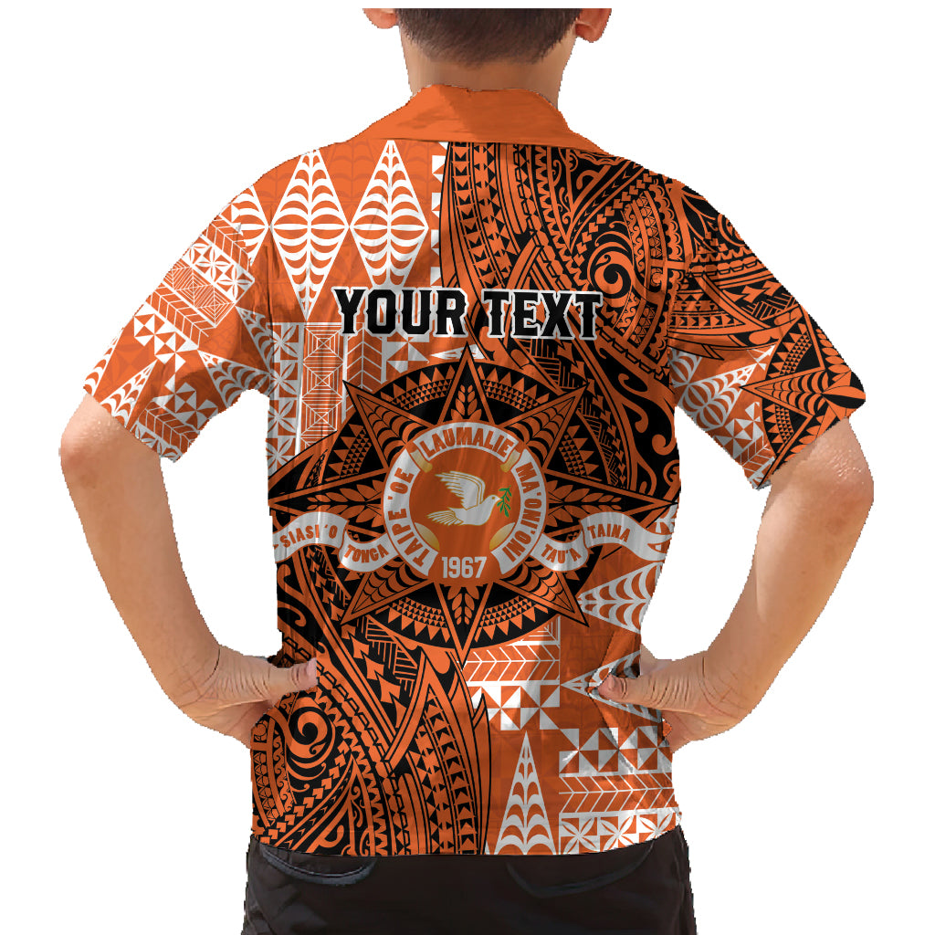 Personalised Tonga Tailulu College Family Matching Mermaid Dress and Hawaiian Shirt Since 1967 Special Kupesi Pattern Version 2 LT9 - Polynesian Pride