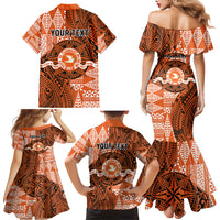 Personalised Tonga Tailulu College Family Matching Mermaid Dress and Hawaiian Shirt Since 1967 Special Kupesi Pattern Version 2 LT9 - Polynesian Pride