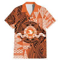 Personalised Tonga Tailulu College Family Matching Mermaid Dress and Hawaiian Shirt Since 1967 Special Kupesi Pattern Version 2 LT9 Dad's Shirt - Short Sleeve Black - Polynesian Pride
