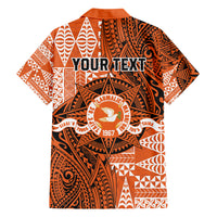 Personalised Tonga Tailulu College Family Matching Short Sleeve Bodycon Dress and Hawaiian Shirt Since 1967 Special Kupesi Pattern Version 2 LT9 - Polynesian Pride