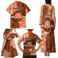 Personalised Tonga Tailulu College Family Matching Tank Maxi Dress and Hawaiian Shirt Since 1967 Special Kupesi Pattern Version 2 LT9 - Polynesian Pride
