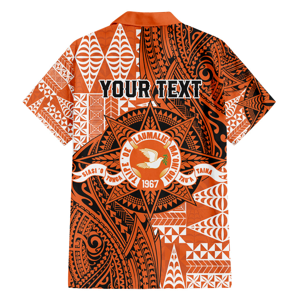 Personalised Tonga Tailulu College Family Matching Tank Maxi Dress and Hawaiian Shirt Since 1967 Special Kupesi Pattern Version 2 LT9 - Polynesian Pride