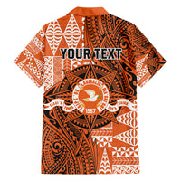 Personalised Tonga Tailulu College Family Matching Tank Maxi Dress and Hawaiian Shirt Since 1967 Special Kupesi Pattern Version 2 LT9 - Polynesian Pride