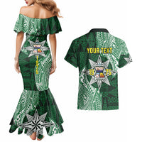 Personalised Tonga Takuilau College Couples Matching Mermaid Dress and Hawaiian Shirt Since 1975 Special Kupesi Pattern LT9 - Polynesian Pride