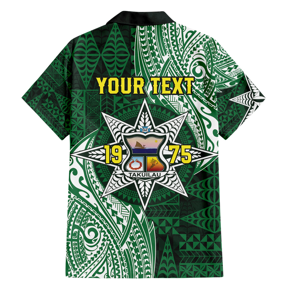 Personalised Tonga Takuilau College Family Matching Puletasi and Hawaiian Shirt Since 1975 Special Kupesi Pattern LT9 - Polynesian Pride