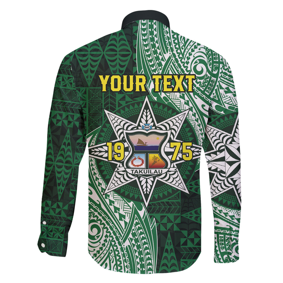 Personalised Tonga Takuilau College Family Matching Puletasi and Hawaiian Shirt Since 1975 Special Kupesi Pattern LT9 - Polynesian Pride