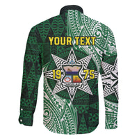 Personalised Tonga Takuilau College Family Matching Puletasi and Hawaiian Shirt Since 1975 Special Kupesi Pattern LT9 - Polynesian Pride