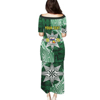Personalised Tonga Takuilau College Family Matching Puletasi and Hawaiian Shirt Since 1975 Special Kupesi Pattern LT9 - Polynesian Pride