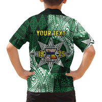Personalised Tonga Takuilau College Family Matching Summer Maxi Dress and Hawaiian Shirt Since 1975 Special Kupesi Pattern LT9 - Polynesian Pride