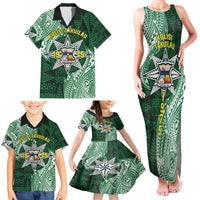Personalised Tonga Takuilau College Family Matching Tank Maxi Dress and Hawaiian Shirt Since 1975 Special Kupesi Pattern LT9 - Polynesian Pride