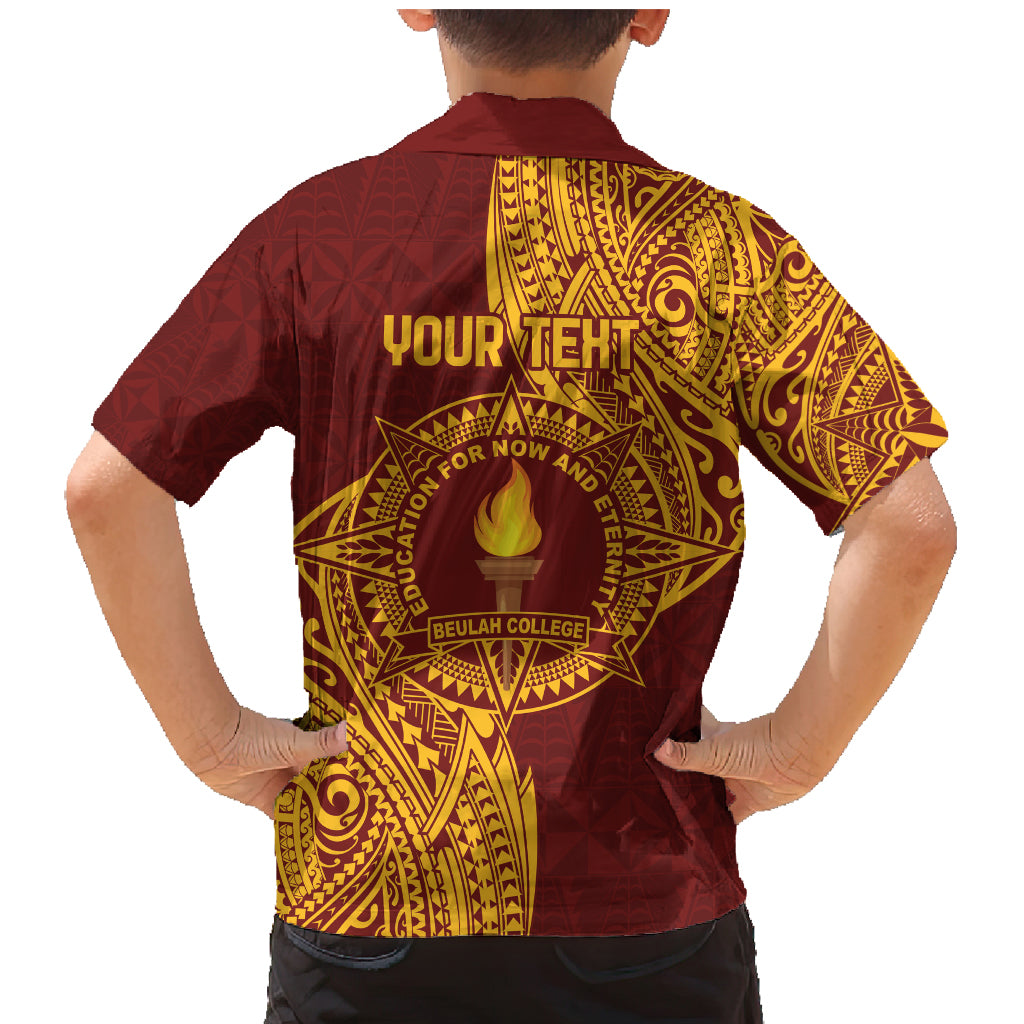 Personalised Tonga Beulah College Family Matching Mermaid Dress and Hawaiian Shirt Since 1938 Special Kupesi Pattern LT9 - Polynesian Pride