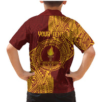 Personalised Tonga Beulah College Family Matching Mermaid Dress and Hawaiian Shirt Since 1938 Special Kupesi Pattern LT9 - Polynesian Pride