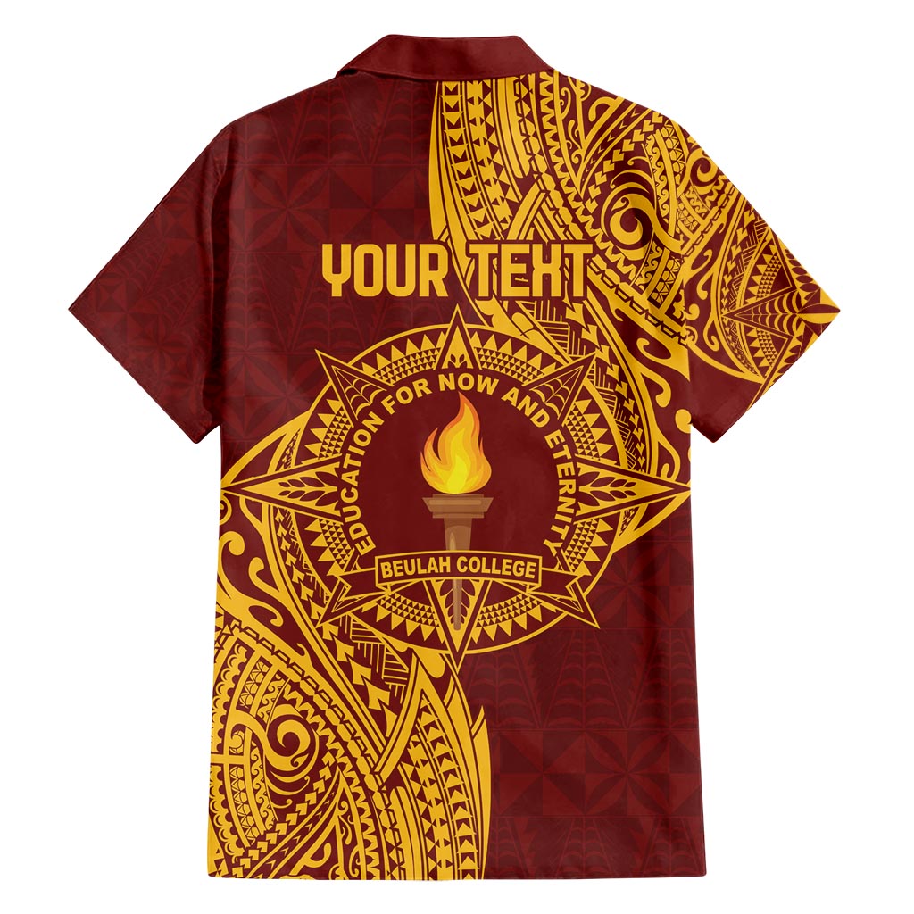 Personalised Tonga Beulah College Hawaiian Shirt Since 1938 Special Kupesi Pattern LT9 - Polynesian Pride